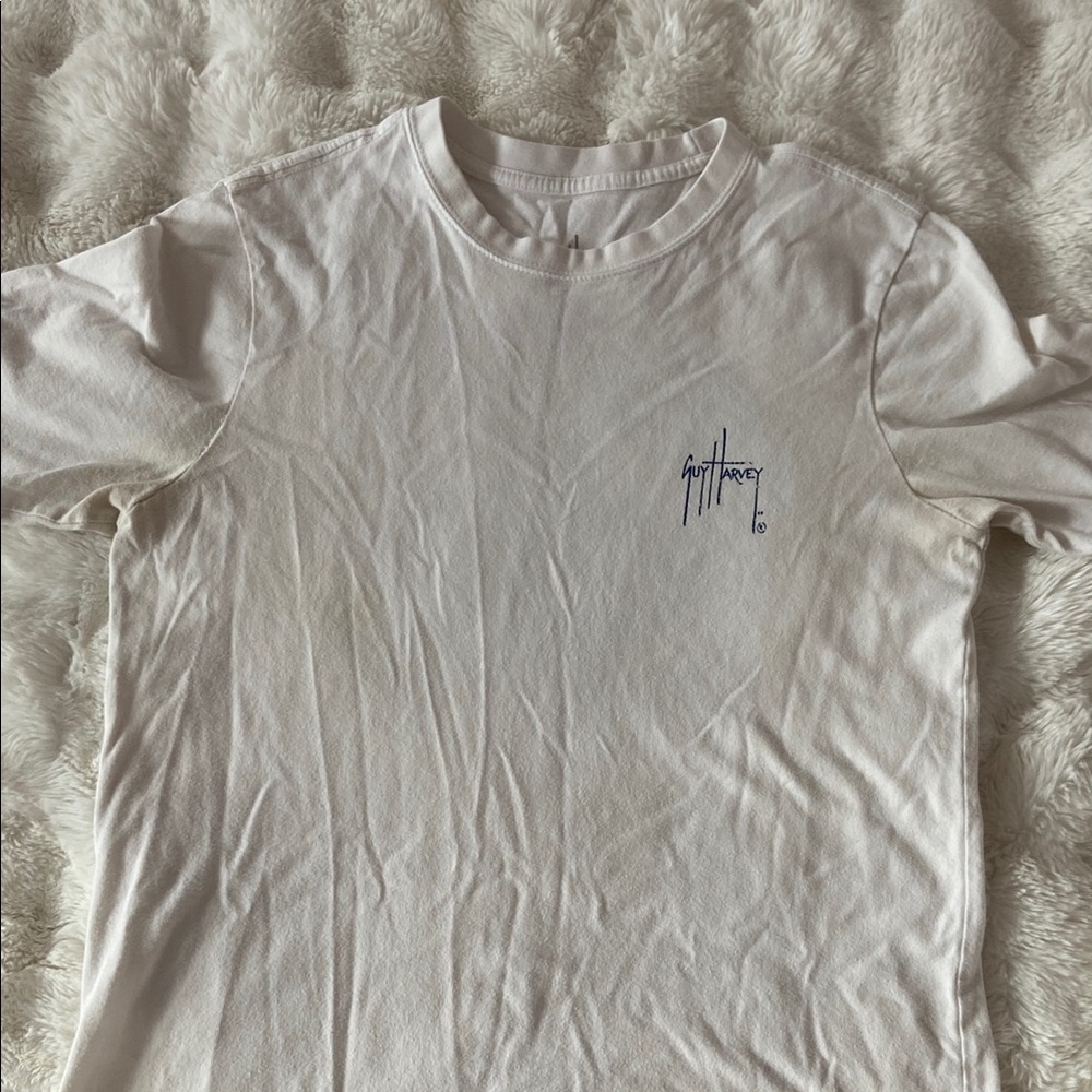 Guy Harvey White Graphic Shirt